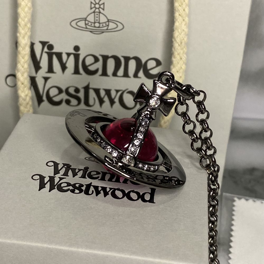 LIMITED! Vivienne Westwood dark pink 20mm small orb, вивьен вествуд