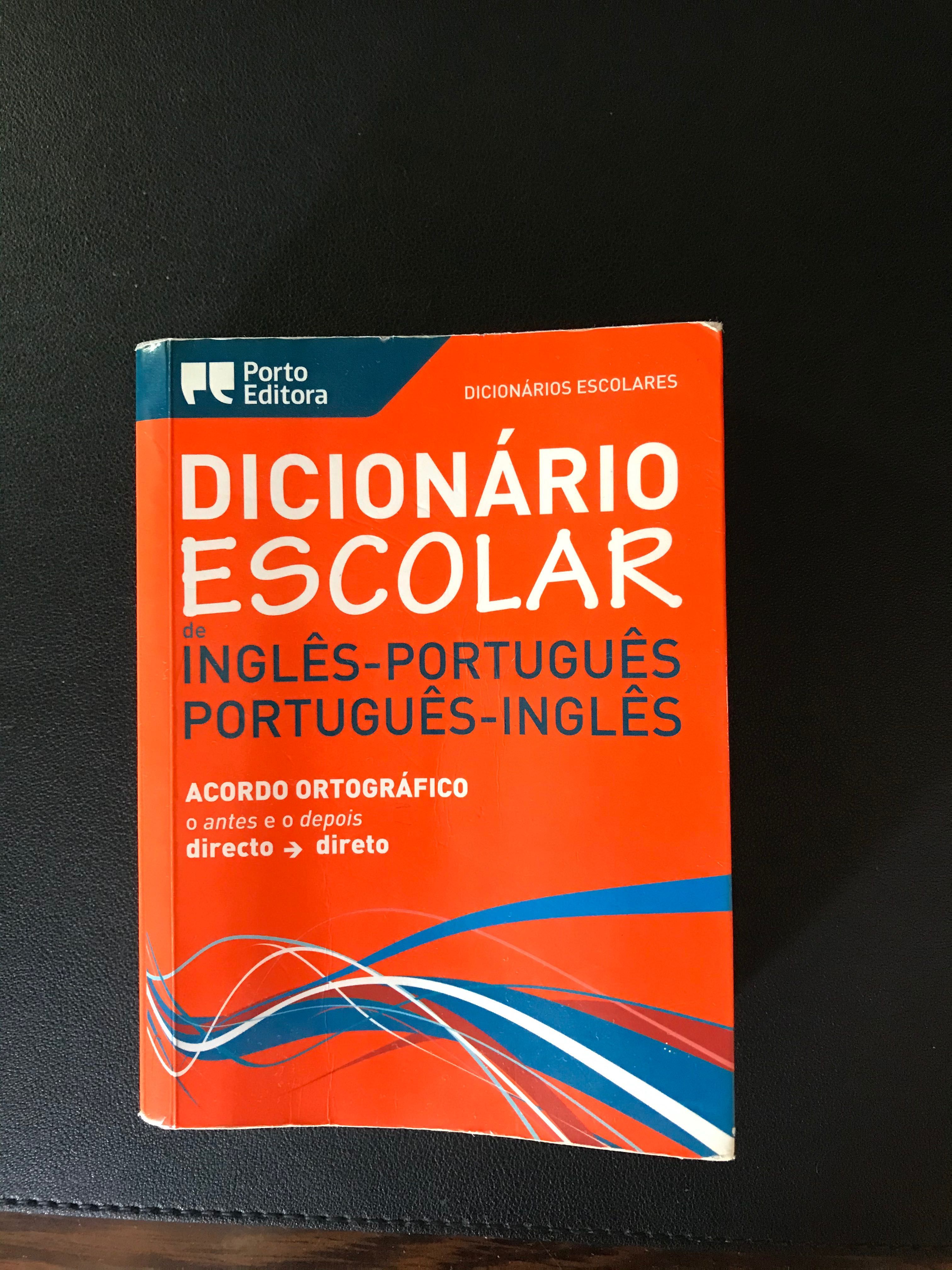Dicionário Escolar Inglês-Português Português-Inglês Porto Editora