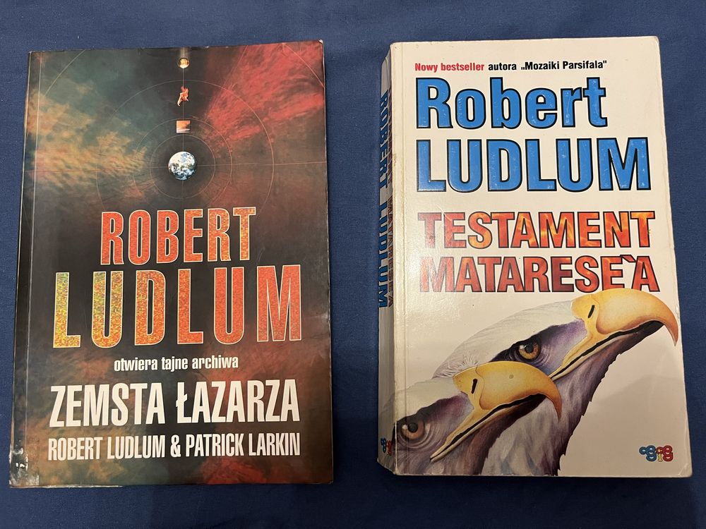 Robert Ludlum Zemsta Łazarza i Testament Matarese'a książki