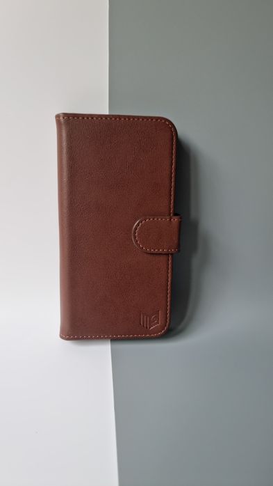 ETUI do IPhone 14 Pro SAUNPOT z klapka EKO skórą case portfel