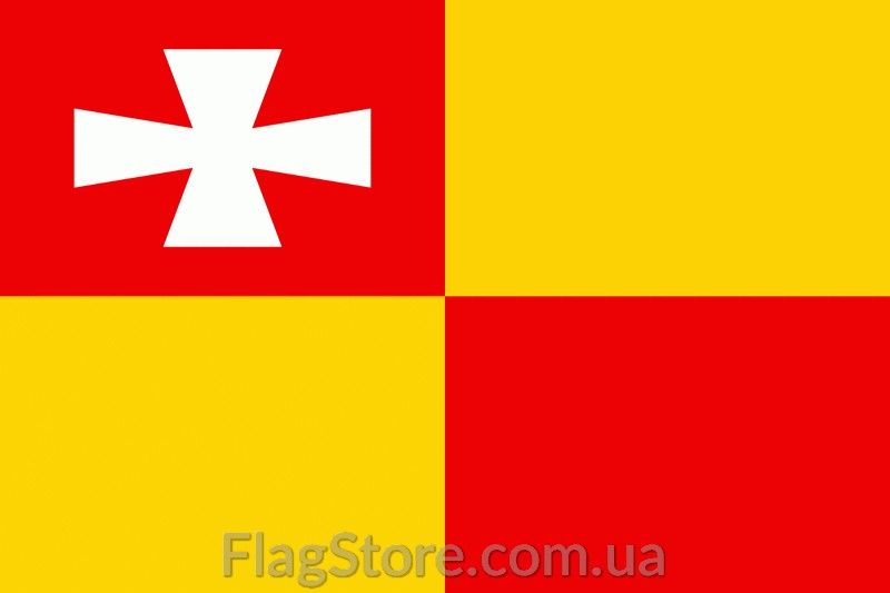 Флаг Луцка 150*90 см прапор Луцька, флаги городов и областей Украины