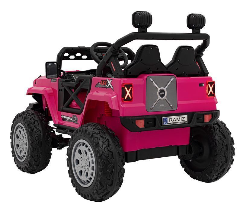 Pojazd na akumulator dla dzieci terenowy 4X4 różowy - EkstraZabawki.pl