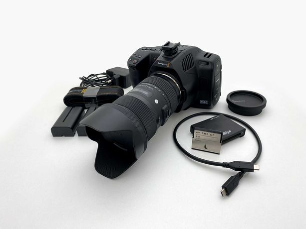 Blackmagic Pocket Cinema Camera 6K PRO + Sigma 18-35mm f/1.8 + dodatki