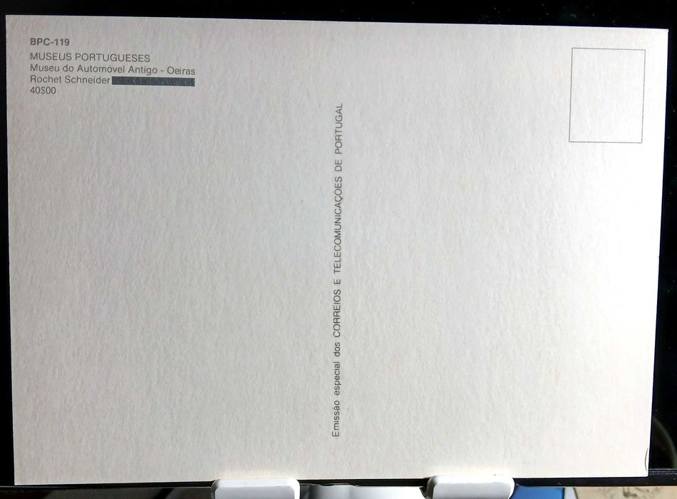 Série Completa CTT: “ 1992 – Museu do Automóvel Antigo “