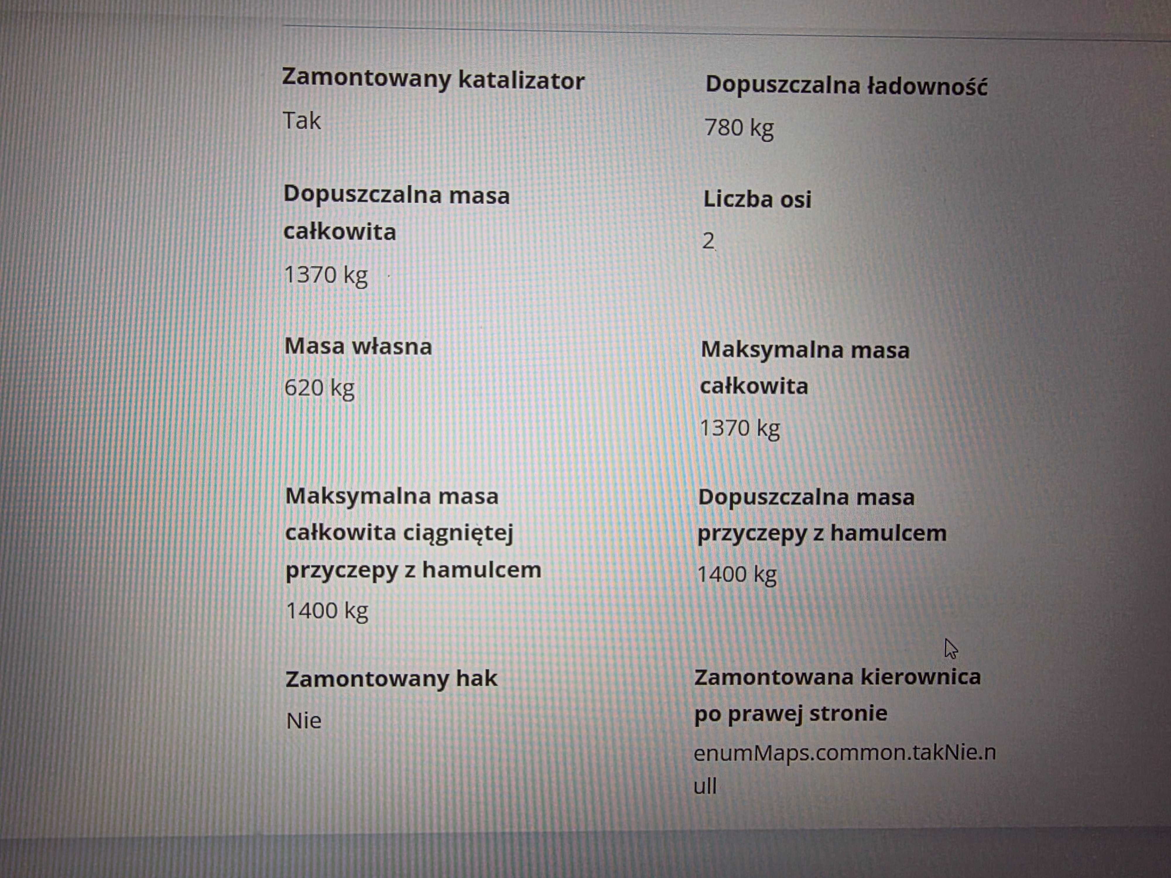 Przyczepa dwuosiowa handlowa kontener z hamulcem Niewiadów