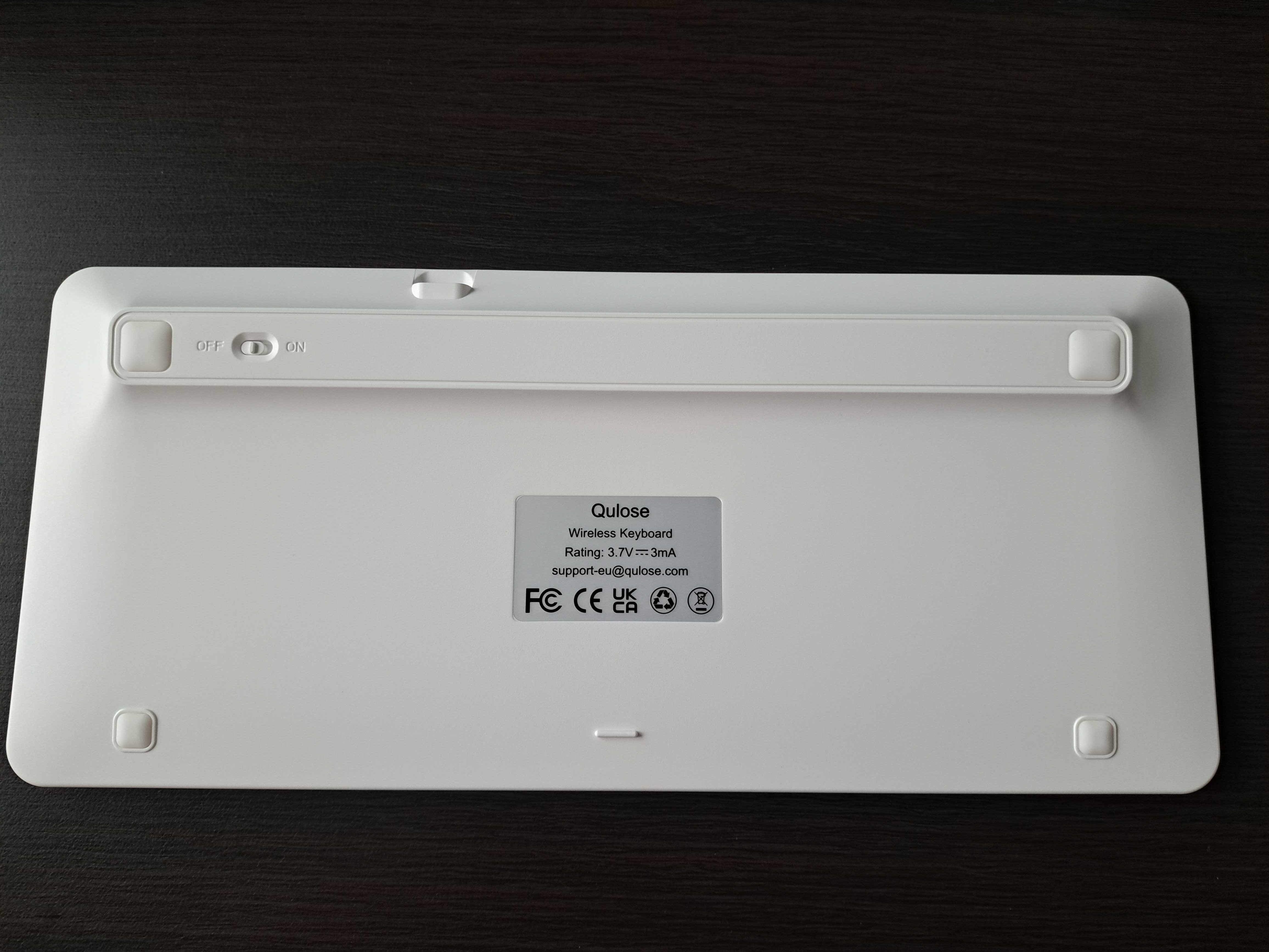 Mini Klawiatura bezprzewodowa Bluetooth Qulose, ładowalna typu C