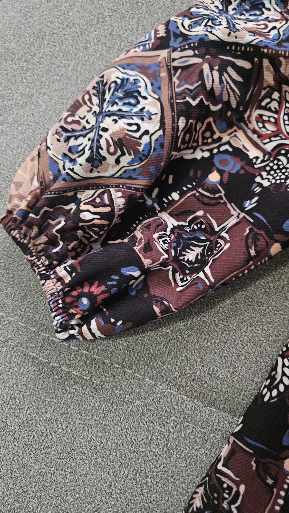 Sukienka SheClothes jesienny print piękna rozmiar uniwersalny!