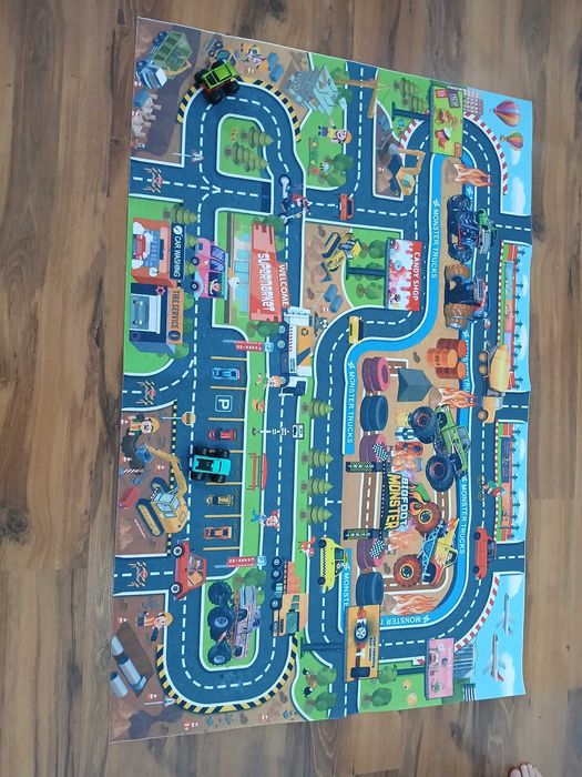 mata do jazdy autami 120x80 + monster truck