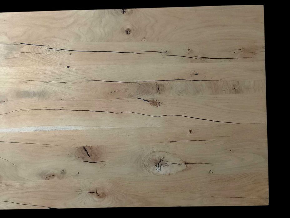 Blat surowy Dąb Rustic, klejonka dębowa 100 x 55 x 4 cm