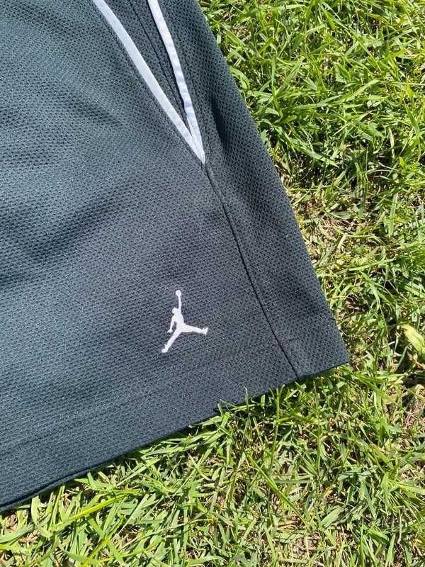 Vintage spodenki Jordan M L czarny shorts basketball black white sport