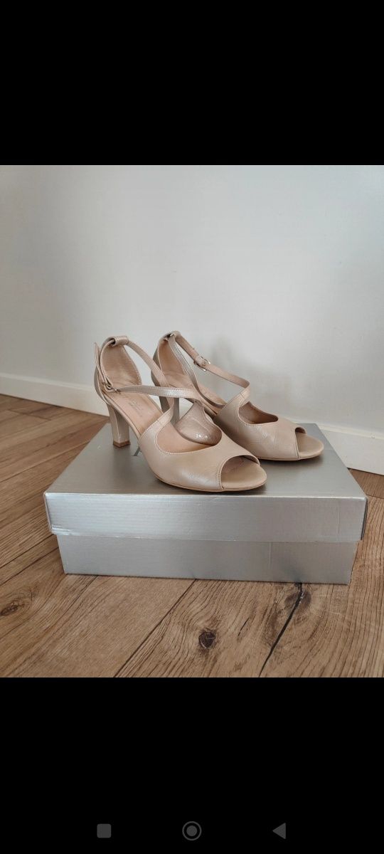 Buty skórzane Kotyl ślub wesele