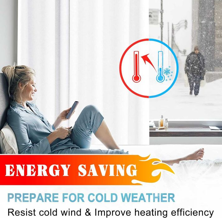 PONY DANCE Białe zasłony, zestaw 2 szt., wys. 245 x szer. 140 cm