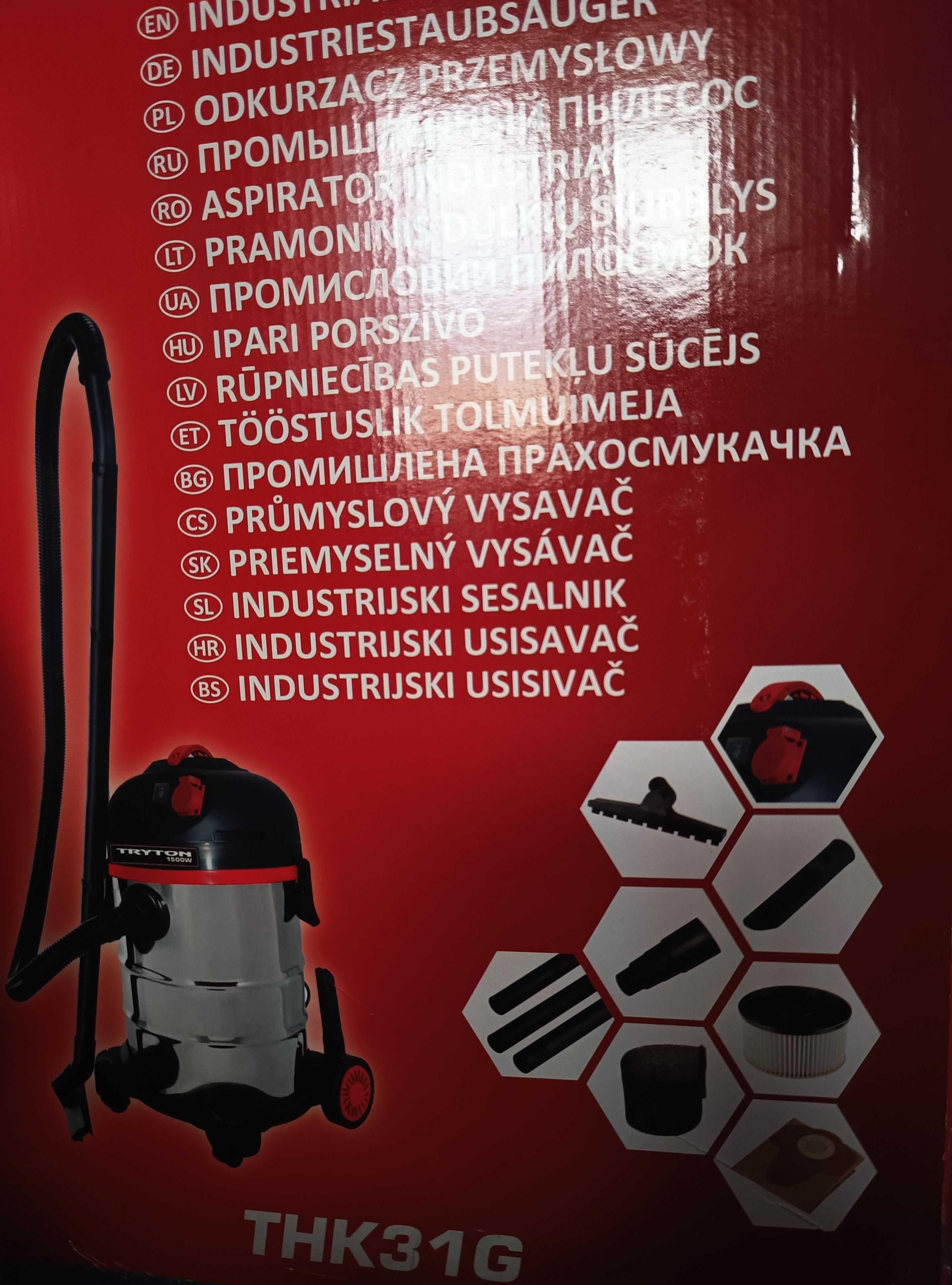 Odkurzacz przemysłowy warsztatowy na sucho i mokro 1500W THK31G Tryton