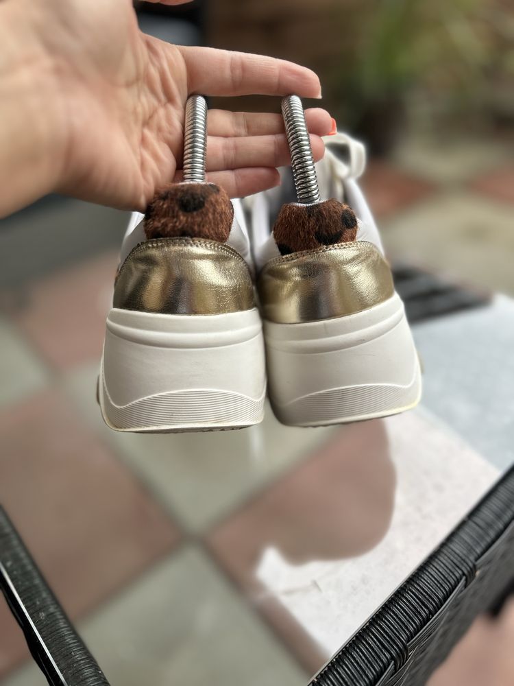 Sneakersy Liu Jo na platformie biale zlote rozmiar 38 damskie buty