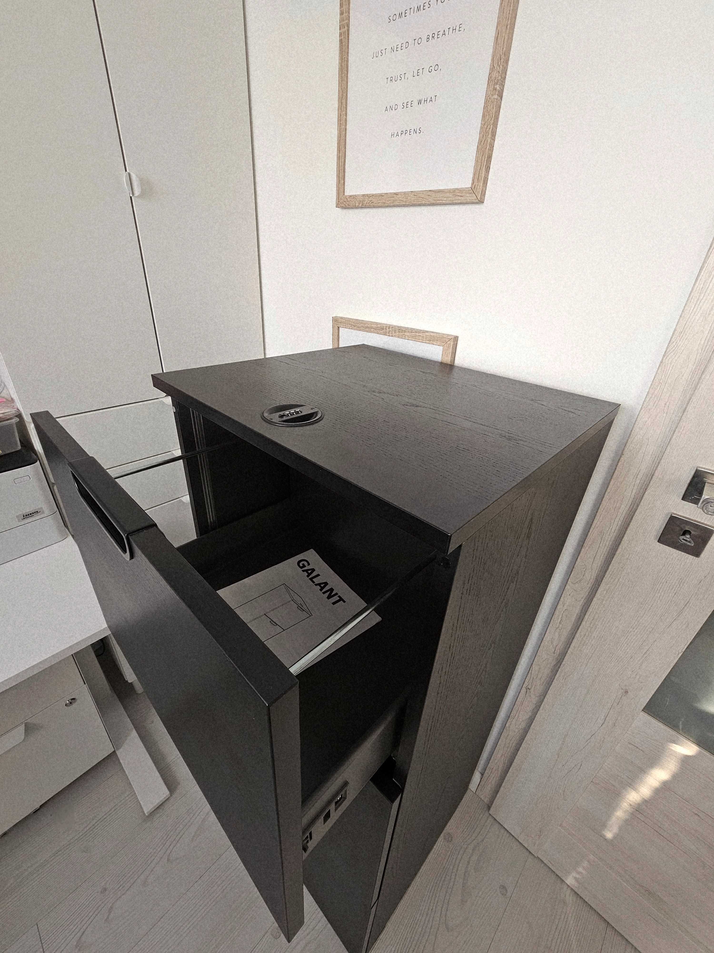 GALANT Ikea szafka na dokumenty szyfrowania czarna jak nowa