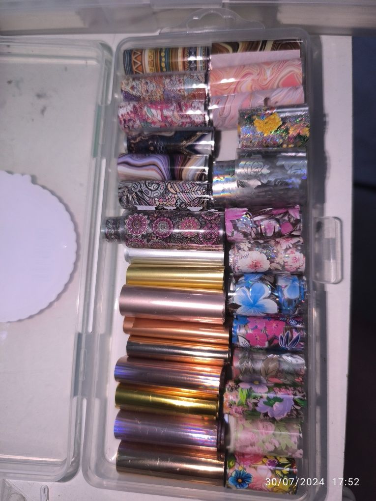 Nail art foil e tatuagem para unhas
