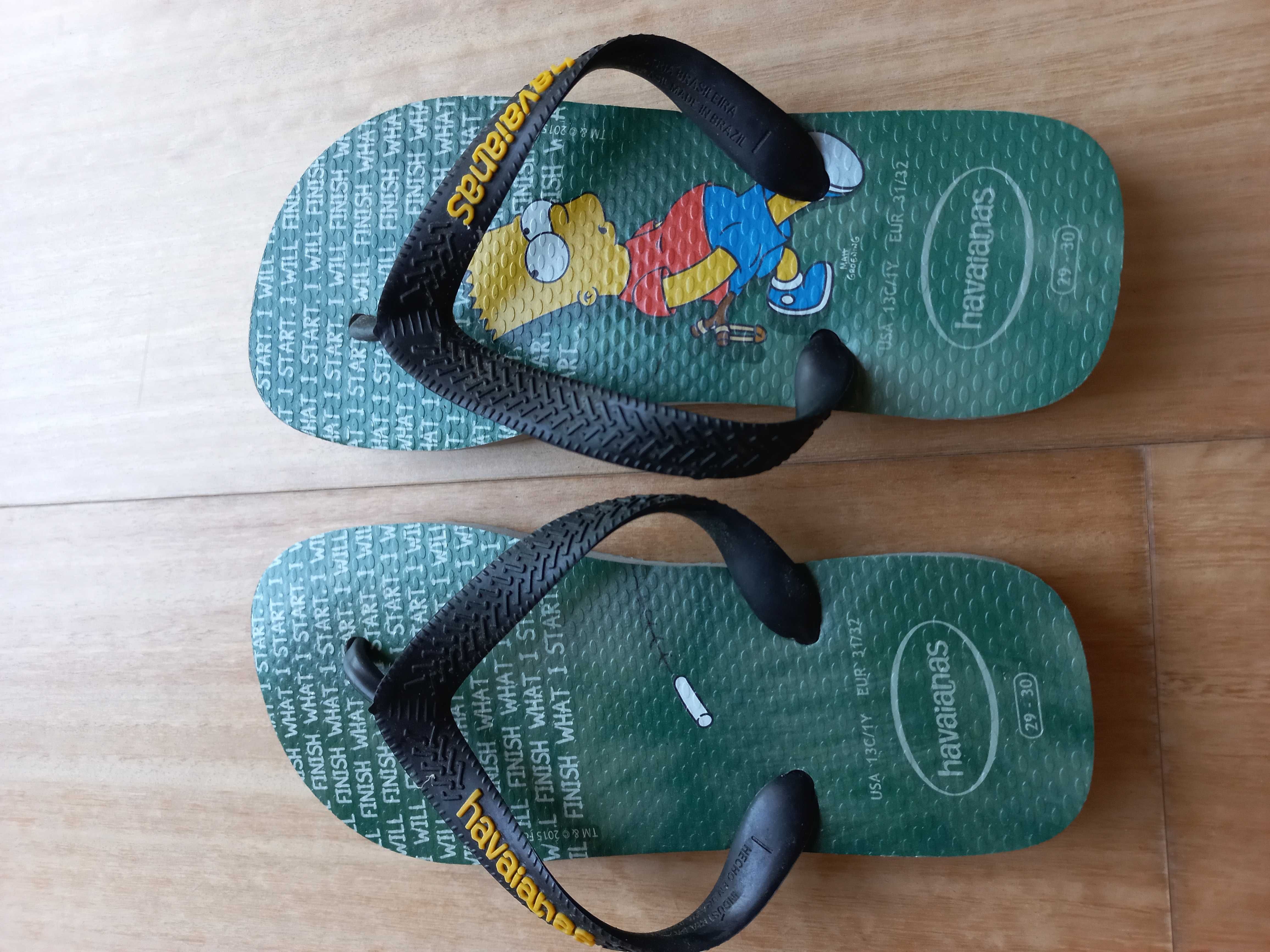 2 pares Havaianas NOVAS - nr 29/30