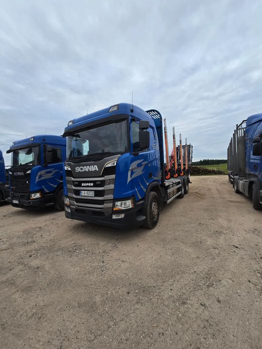 Scania R500  Pierwszy właściciel do drewna drzewa lasu