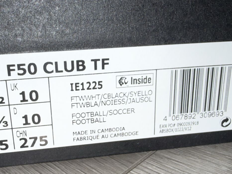 adidas F50 League TF – białe. 44 2/3