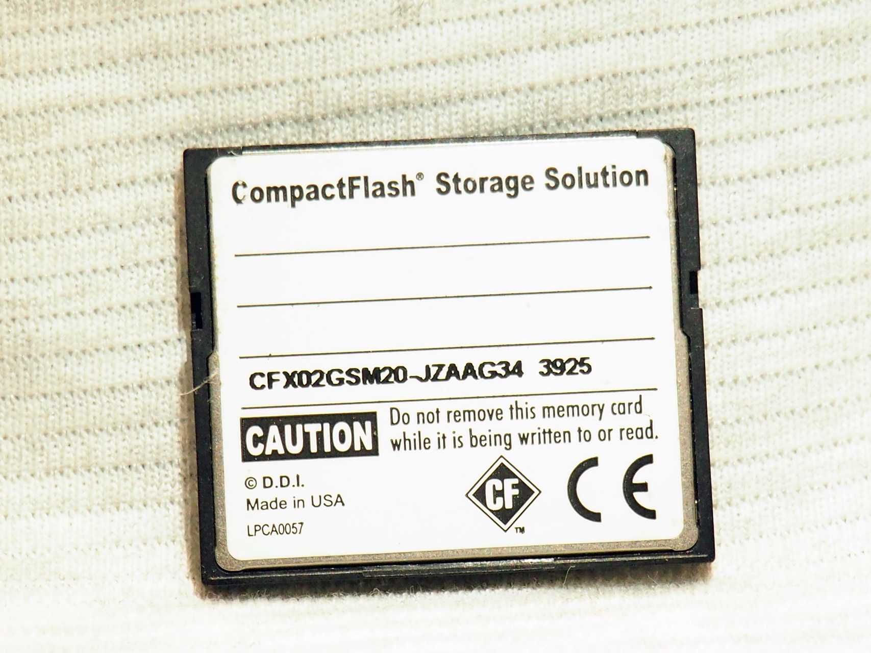 Karta pamięci Compact flash CF memory card eFilm Delkin Devices 2GB.