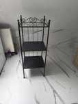 IKEA RONNSKAR regał łazienkowy stal 103x42 czarny