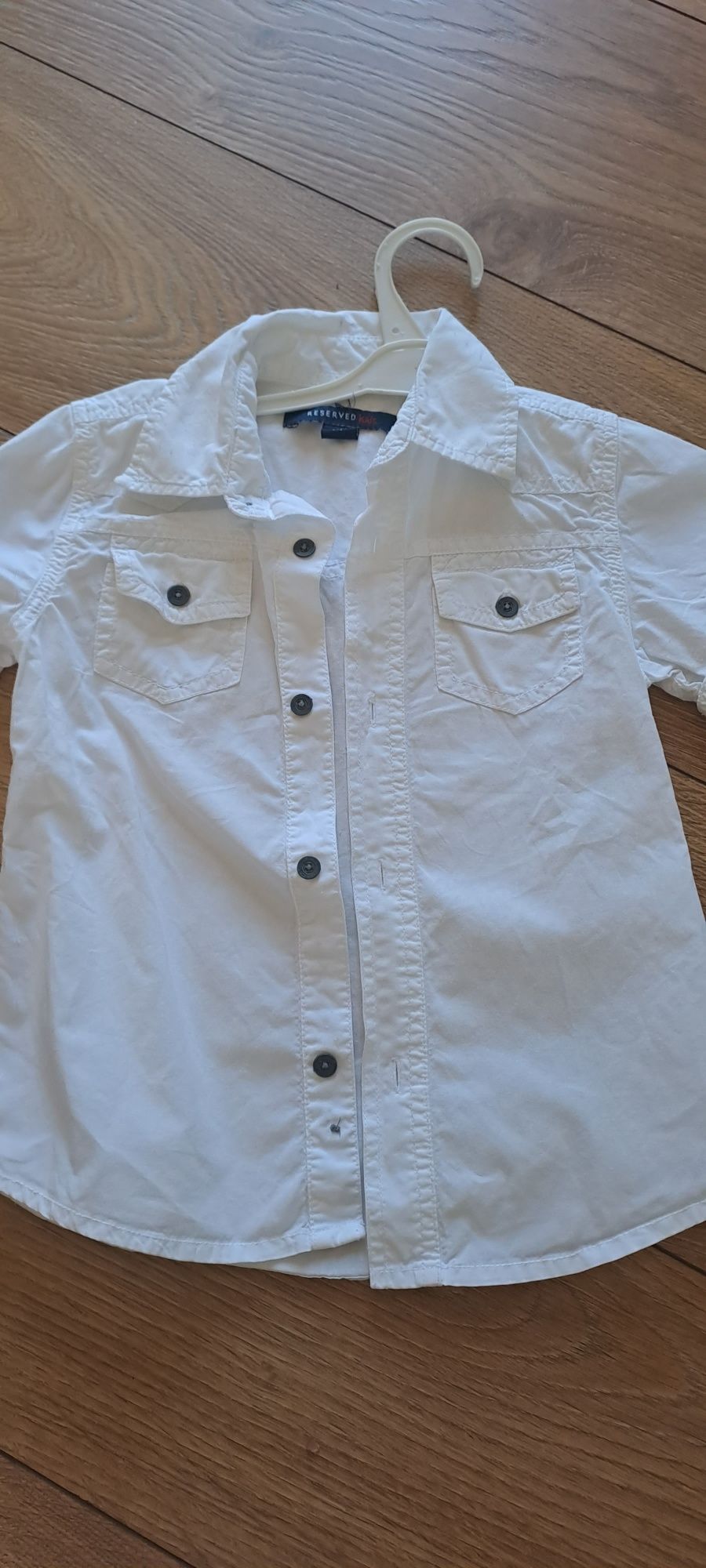 Koszula biala chłopięca 98