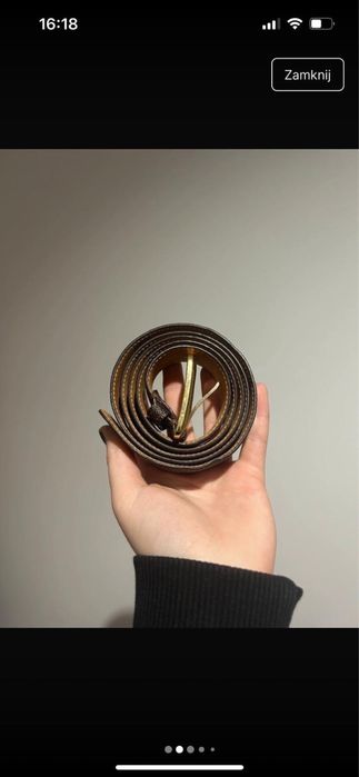 Pasek Louis Vuitton Vintage Pre-Owned Canvas