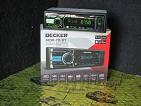 Автомагнітола Decker MDR-111 BT магнитола з блютуз 1DIN
