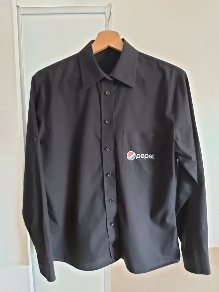 Koszula Pepsi czarna koszula kelnerska rozm. L