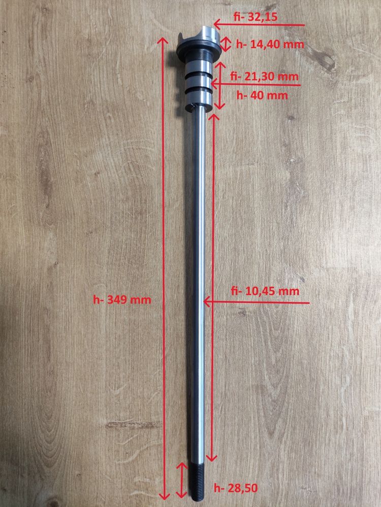 Drawbar do elektrowrzeciona HSD ES919 ES929, Trzpień uchwytu narzędzia