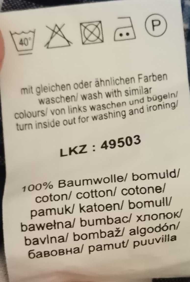 Bluzka w kratę niebiesko-białą Arizona rozmiar 36