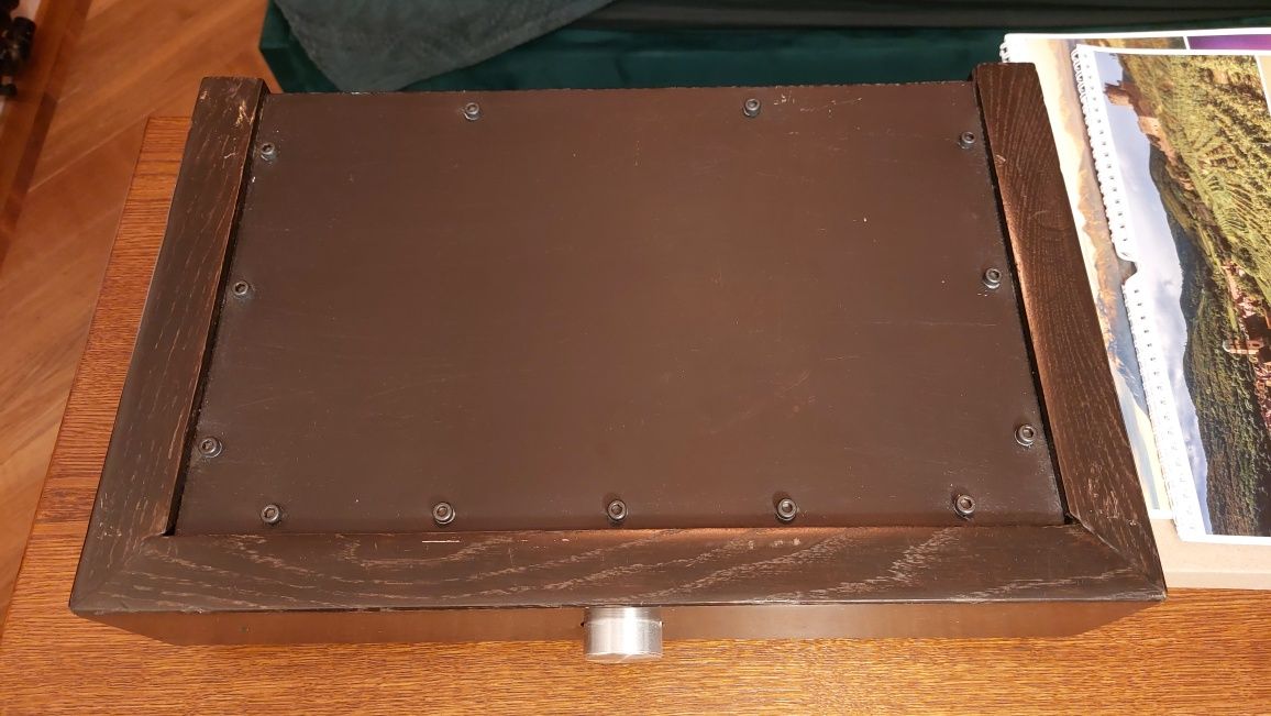 Wzmacniacz w dębowej obudowie Gainclone LM3886TF stereo solidny