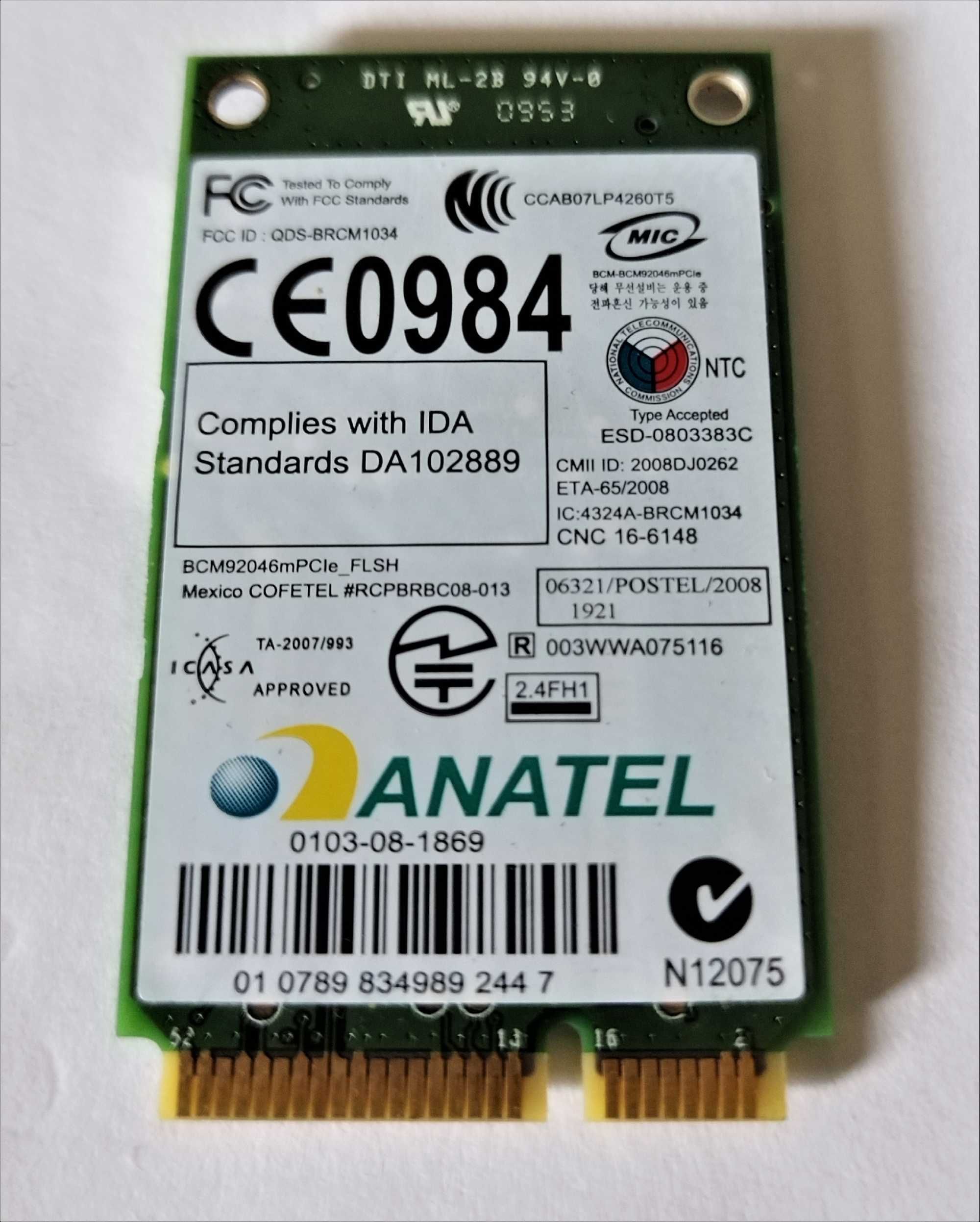 Karta Bluetooth BROADCOM U40Z012