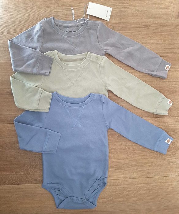 3-pak body w prążki r.80