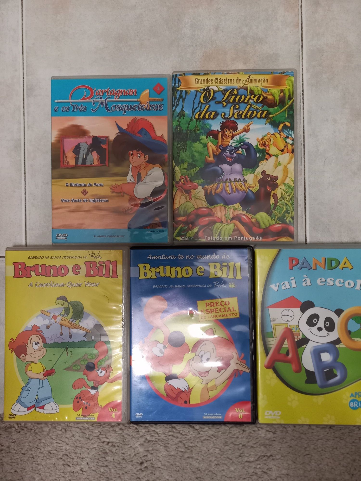 DVDs vários de animação