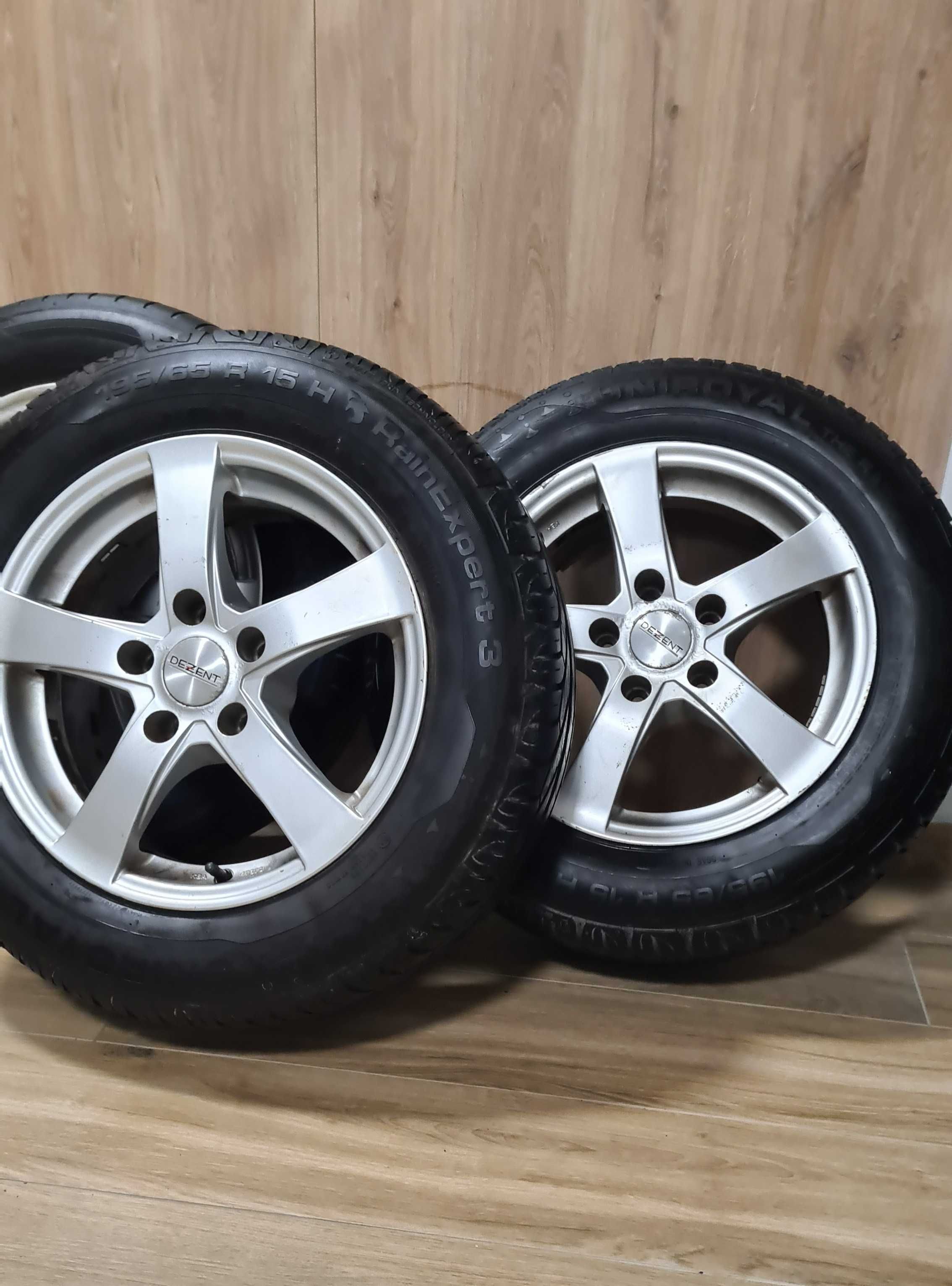 Sprzedam felgi aluminiowe DEZENT 15" na samochody Skoda,Vw, Seat