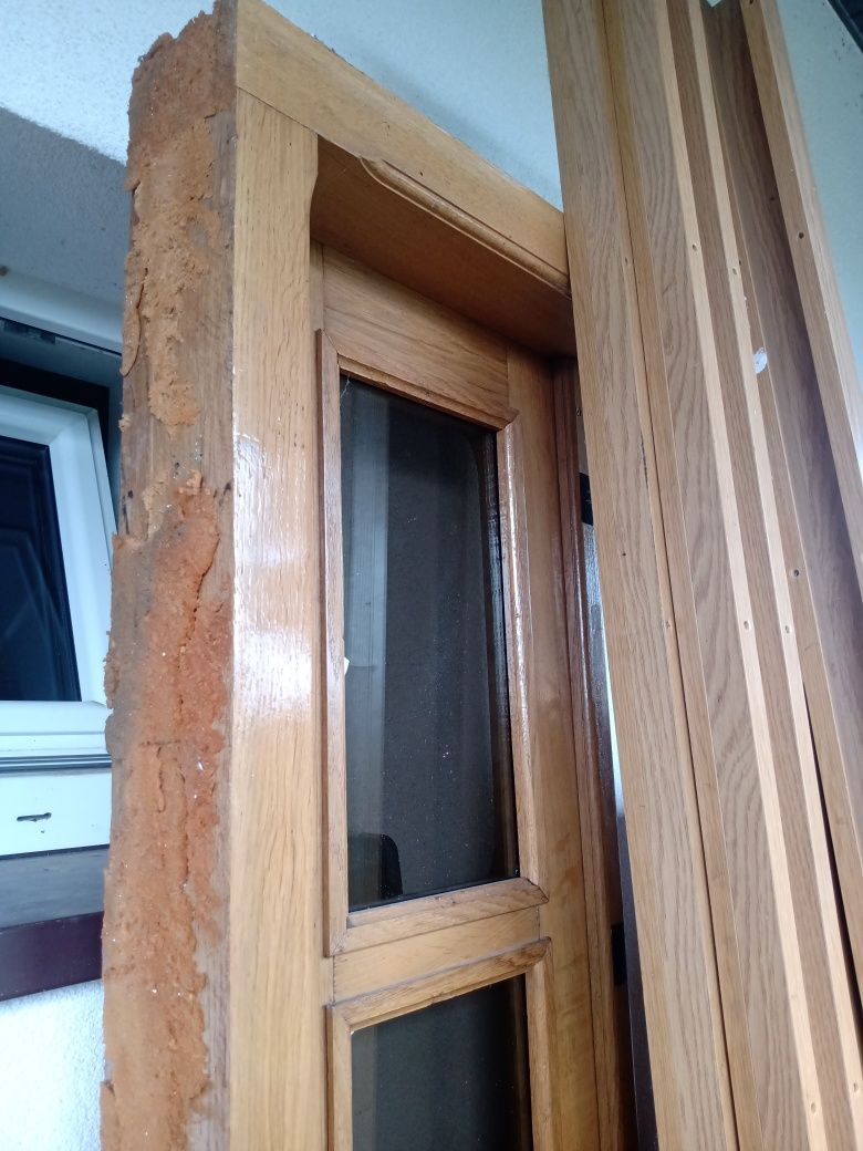 Drzwi zewnętrzne dębowe wejściowe