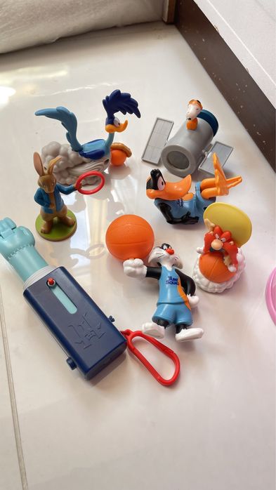 Детская игрушка фигурка с мультика утка кот бинокль