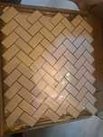 Płytki ścienne ceramiczne jodełka chevron biała połysk