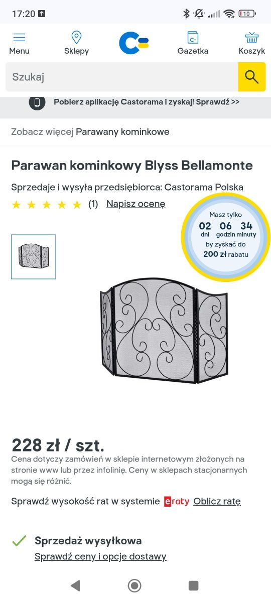 Parawan do kominka