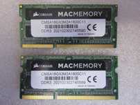16 GB 2x8 GB CORSAIR Mac Memory DDR3 pamięć ram laptop CMSA8GX3M1A1600