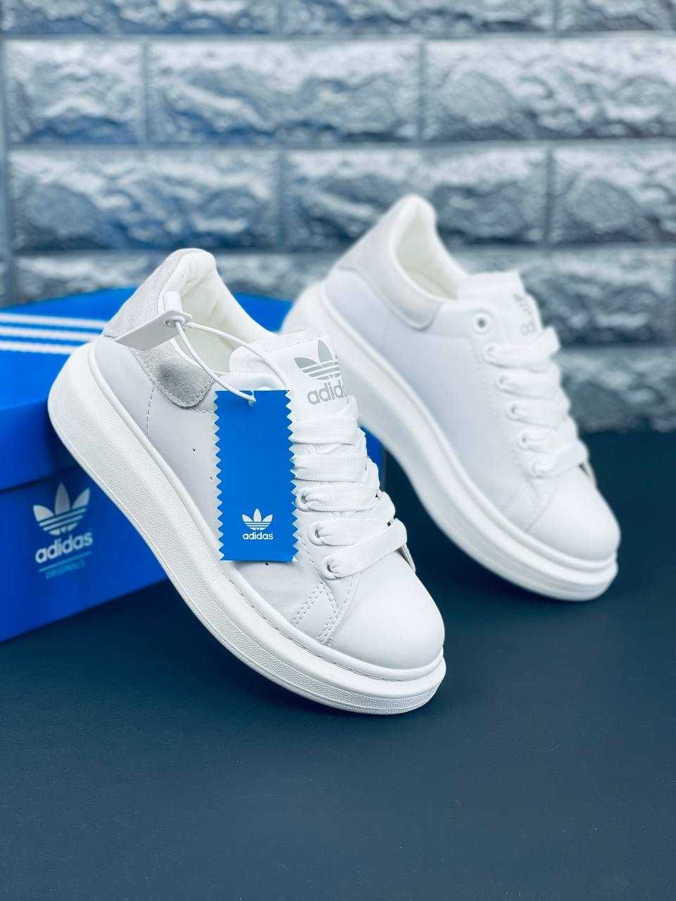 Кроссовки Adidas женские Натуральная Кожа! Кросовки Адидас кожа лето