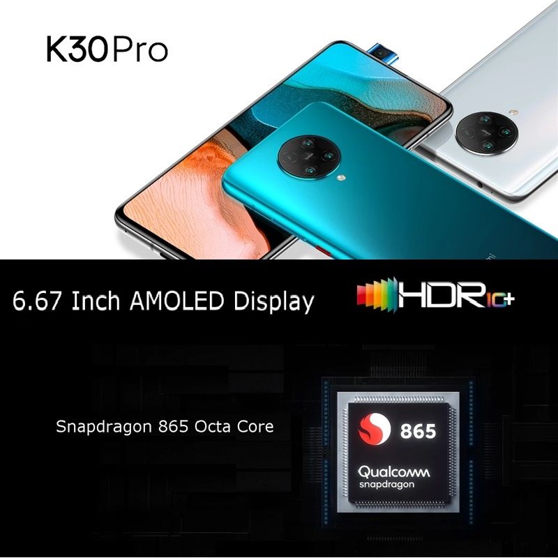 Redmi K30 Pro 5G / 8/256Gb / Snapdragon 865 / 64/20 Mp / 6.67 " HDR10+