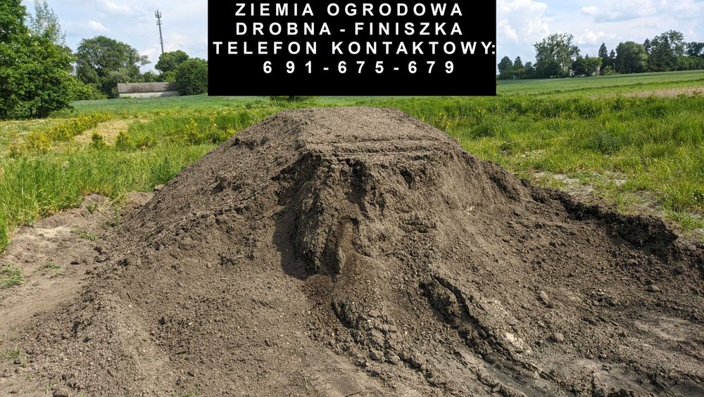 Drobna - przesiana ziemia ogrodowa  - finiszka  MOŻLIWY TRANSPORT