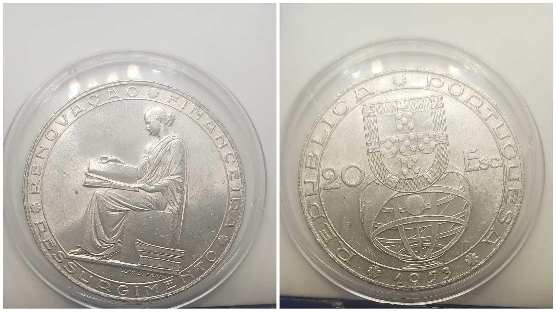20 escudos 1953 prata