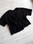 Włochaty czarny kardigan fluffy Gina Tricot