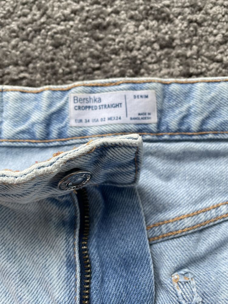 Spodnie jeansowe bershka rozmiar 34 denim