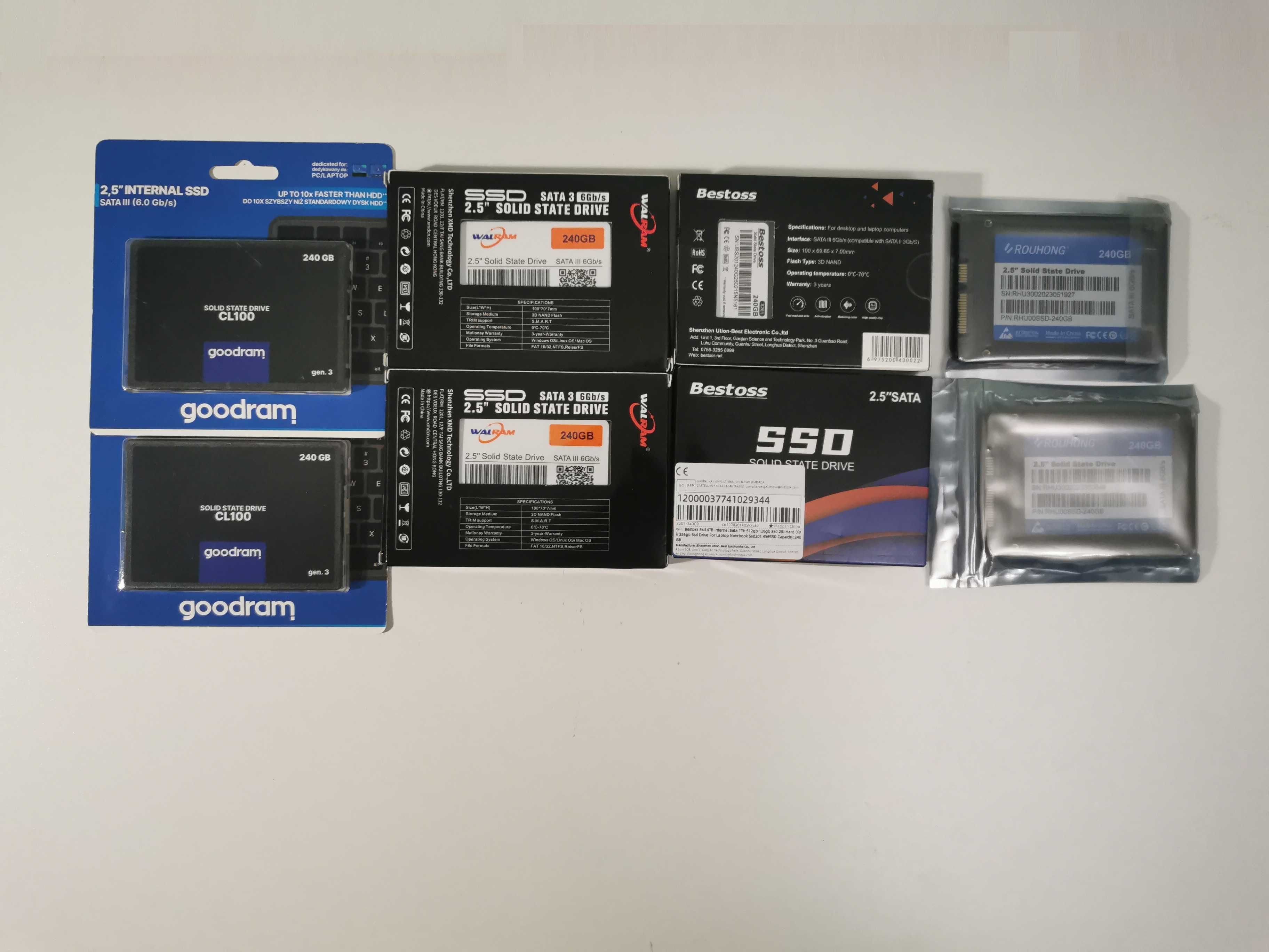 SSD накопичувач 120 Gb 2.5 Sata 128 240 256 500 512