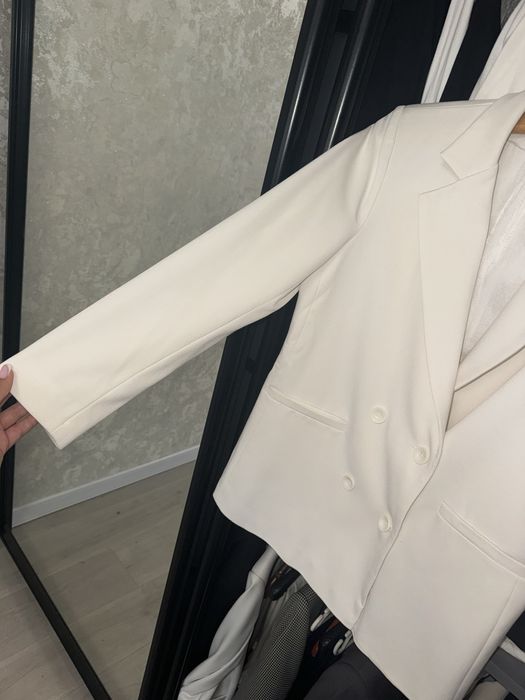 Пиджак белый Жакет піджак білий жіночий the lace