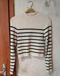 Stradivarius kremowa bluzka w paski
